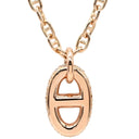 エルメス HERMES ファランドール PM ペンダント H221303B ピンクゴールド K18PG ダイヤモンド SH ネックレス Au750 ダイヤ シェーヌ・ダンクル