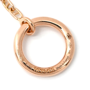 エルメス HERMES ファランドール PM ペンダント H221303B ピンクゴールド K18PG ダイヤモンド SH ネックレス Au750 ダイヤ シェーヌ・ダンクル