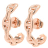 エルメス HERMES シェーヌダンクル アンシェネ フープピアス ローズゴールド K18PG ピアス ピンクゴールド 18K 750AU RG PG