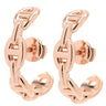エルメス HERMES シェーヌダンクル アンシェネ フープピアス ローズゴールド K18PG ピアス ピンクゴールド 18K 750AU RG PG