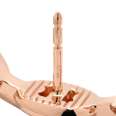 エルメス HERMES シェーヌダンクル アンシェネ フープピアス ローズゴールド K18PG ピアス ピンクゴールド 18K 750AU RG PG