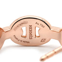 エルメス HERMES シェーヌダンクル アンシェネ フープピアス ローズゴールド K18PG ピアス ピンクゴールド 18K 750AU RG PG