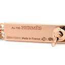 エルメス HERMES H222513B00 ローズゴールド K18PG ダイヤモンド ピアス ピンクゴールド 750AU 18Pダイヤ トゥレクラスプモチーフ