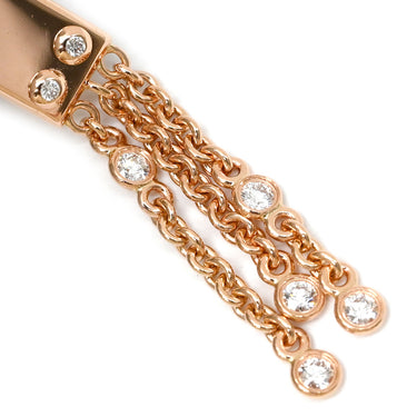 エルメス HERMES H222513B00 ローズゴールド K18PG ダイヤモンド ピアス ピンクゴールド 750AU 18Pダイヤ トゥレクラスプモチーフ