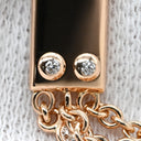 エルメス HERMES H222513B00 ローズゴールド K18PG ダイヤモンド ピアス ピンクゴールド 750AU 18Pダイヤ トゥレクラスプモチーフ