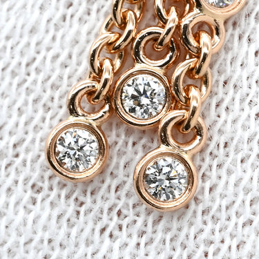 エルメス HERMES H222513B00 ローズゴールド K18PG ダイヤモンド ピアス ピンクゴールド 750AU 18Pダイヤ トゥレクラスプモチーフ