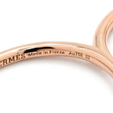 エルメス HERMES ガンバード ダブル ローズゴールド K18PG ダイヤモンド #52 リング 指輪 ピンクゴールド Au750 2P 2石 2粒 ダイヤ オープンリング 13.5号