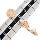 エルメス HERMES ガンバード ダブル ローズゴールド K18PG ダイヤモンド #52 リング 指輪 ピンクゴールド Au750 2P 2石 2粒 ダイヤ オープンリング 13.5号