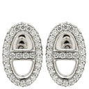 エルメス HERMES ファランドール ピアス パヴェダイヤ H221514B ホワイトゴールド K18WG ダイヤモンド ピアス Au750 18K 18金