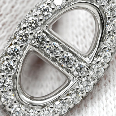 エルメス HERMES ファランドール ピアス パヴェダイヤ H221514B ホワイトゴールド K18WG ダイヤモンド ピアス Au750 18K 18金