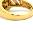 ミキモト MIKIMOTO パール ダイヤ パールホワイト×イエローゴールド K18YG パール ダイヤモンド リング 指輪 K18 Au750 18K 真珠 アコヤ ベビーパール×メレダイヤ 透かし彫り 12号