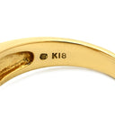 ミキモト MIKIMOTO パール ダイヤ パールホワイト×イエローゴールド K18YG パール ダイヤモンド リング 指輪 K18 Au750 18K 真珠 アコヤ ベビーパール×メレダイヤ 透かし彫り 12号