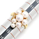 ミキモト MIKIMOTO パール ダイヤ パールホワイト×イエローゴールド K18YG パール ダイヤモンド リング 指輪 K18YG Au750 18K 18金 真珠 アコヤ あこや 13号