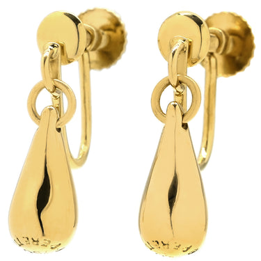 ティファニー Tiffany & Co ティアドロップ イエローゴールド K18YG イヤリング 18K 750 YG エルサペレッティ スイング ネジ式