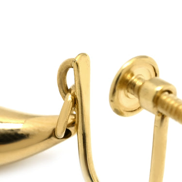ティファニー Tiffany & Co ティアドロップ イエローゴールド K18YG イヤリング 18K 750 YG エルサペレッティ スイング ネジ式