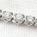 ノンブランド NON BRAND ダイヤモンドテニスネックレス ホワイトゴールド K18WG ダイヤモンド ネックレス Au750 K18 WG ダイヤ 10.00ct ラウンドブリリアントカット