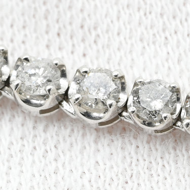 ノンブランド NON BRAND ダイヤモンドテニスネックレス ホワイトゴールド K18WG ダイヤモンド ネックレス Au750 K18 WG ダイヤ 10.00ct ラウンドブリリアントカット