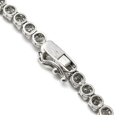 ノンブランド NON BRAND ダイヤモンドテニスネックレス ホワイトゴールド K18WG ダイヤモンド ネックレス Au750 K18 WG ダイヤ 10.00ct ラウンドブリリアントカット