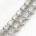 ノンブランド NON BRAND ダイヤモンドテニスネックレス ホワイトゴールド K18WG ダイヤモンド ネックレス Au750 K18 WG ダイヤ 10.00ct ラウンドブリリアントカット