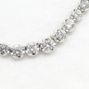 ノンブランド NON BRAND ダイヤモンドテニスネックレス ホワイトゴールド K18WG ダイヤモンド ネックレス Au750 K18 WG ダイヤ 10.00ct ラウンドブリリアントカット