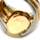 カルティエ Cartier シグネットリング イエローゴールド×ホワイトゴールド K18YG K18WG #50 リング 指輪 Cartier Au750 18K 18金 YG×WG コンビ 印台リング 9.5号