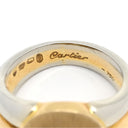 カルティエ Cartier シグネットリング イエローゴールド×ホワイトゴールド K18YG K18WG #50 リング 指輪 Cartier Au750 18K 18金 YG×WG コンビ 印台リング 9.5号