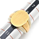 カルティエ Cartier シグネットリング イエローゴールド×ホワイトゴールド K18YG K18WG #50 リング 指輪 Cartier Au750 18K 18金 YG×WG コンビ 印台リング 9.5号