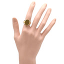 カルティエ Cartier シグネットリング イエローゴールド×ホワイトゴールド K18YG K18WG #50 リング 指輪 Cartier Au750 18K 18金 YG×WG コンビ 印台リング 9.5号