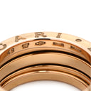 ブルガリ BVLGARI ビーゼロワン B-zero1 3バンドリング ピンクゴールド K18PG #49 リング 指輪 BVLGARI Au750 18K 18金 8号
