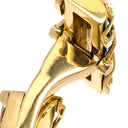 ティファニー Tiffany & Co イエローゴールド×ネイビー K18YG カフス T&Co. Au750 18K カフリンクス カフスボタン 色石 ネイビー 紺 ブルー