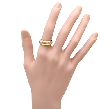 カルティエ Cartier トリニティ クラシック ホワイトゴールド×イエローゴールド×ピンクゴールド K18WG K18YG K18PG #52(JP12) リング 指輪 3カラー 3連 18K 750 11.5号