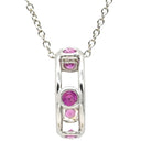 ティファニー Tiffany & Co ダブルワイヤー ペンダント ピンクサファイア ホワイトゴールド K18WG ピンクサファイア ネックレス Au750 Tiffany T smile
