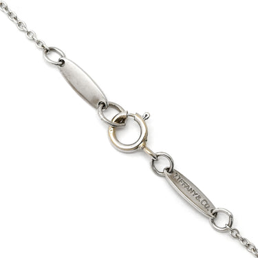 ティファニー Tiffany & Co ダブルワイヤー ペンダント ピンクサファイア ホワイトゴールド K18WG ピンクサファイア ネックレス Au750 Tiffany T smile