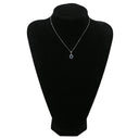ノンブランド NON BRAND ブルーサファイア 1.47ct ダイヤ 0.2ct ブルー×プラチナシルバー Pt900 サファイア ダイヤモンド Pt850(チェーン/造幣局検定マーク) ネックレス Pt900 プラチナ 青 ヘイローデザイン