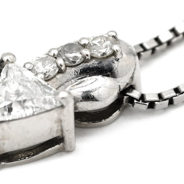 ノンブランド NON BRAND ブルーサファイア 0.74ct ダイヤペンダント ブルー×プラチナシルバー Pt900 サファイア ダイヤモンド Pt850(チェーン) ネックレス 青 ブルー プラチナ オーバルミックスカット