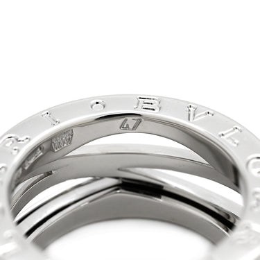 ブルガリ BVLGARI ビーゼロワン B-zero1 レジェンド 3バンド ホワイトゴールド K18WG #47(JP7) リング 指輪 750 18K 6.5号