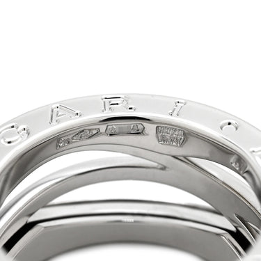 ブルガリ BVLGARI ビーゼロワン B-zero1 レジェンド 3バンド ホワイトゴールド K18WG #47(JP7) リング 指輪 750 18K 6.5号