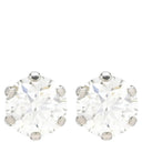 ノンブランド NON BRAND ダイヤモンド 0.5/0.5ct プラチナシルバー Pt900 ダイヤモンド ピアス 1P 1石 1粒 ソリティア 6本爪 Pt900 プラチナ 両耳用 スタッド