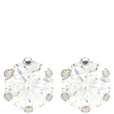 ノンブランド NON BRAND ダイヤモンド 0.5/0.5ct プラチナシルバー Pt900 ダイヤモンド ピアス 1P 1石 1粒 ソリティア 6本爪 Pt900 プラチナ 両耳用 スタッド