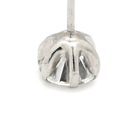 ノンブランド NON BRAND ダイヤモンド 0.5/0.5ct プラチナシルバー Pt900 ダイヤモンド ピアス 1P 1石 1粒 ソリティア 6本爪 Pt900 プラチナ 両耳用 スタッド