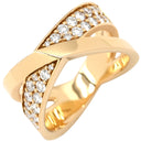 ティファニー Tiffany & Co アトラス Xリング ダイヤモンド ローズゴールド K18PG ダイヤモンド リング 指輪 ピンクゴールド 750PG 18金 12号