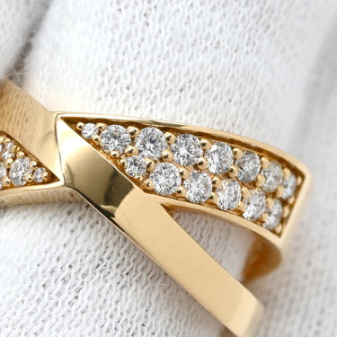 ティファニー Tiffany & Co アトラス Xリング ダイヤモンド ローズゴールド K18PG ダイヤモンド リング 指輪 ピンクゴールド 750PG 18金 12号