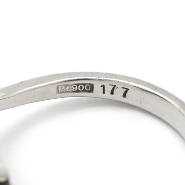 ノンブランド NON BRAND ヒスイ 1.77ct ダイヤモンド プラチナシルバー Pt900 ヒスイ ダイヤモンド リング 指輪 緑 グリーン 翡翠 ひすい ジェダイト ミックスカボションカット 10号