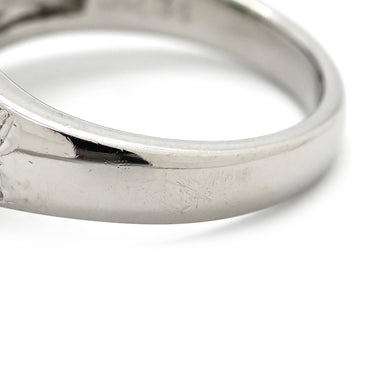 ノンブランド NON BRAND ヒスイ 3.95ct ダイヤモンド プラチナシルバー Pt900 ヒスイ ダイヤモンド リング 指輪 緑 グリーン 翡翠 ひすい ジェダイト プラチナ900 11号