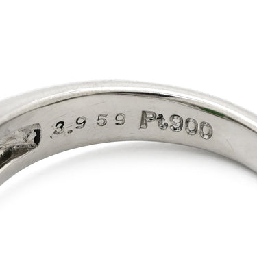 ノンブランド NON BRAND ヒスイ 3.95ct ダイヤモンド プラチナシルバー Pt900 ヒスイ ダイヤモンド リング 指輪 緑 グリーン 翡翠 ひすい ジェダイト プラチナ900 11号