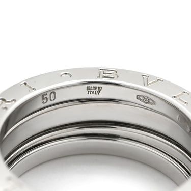 ブルガリ BVLGARI ビーゼロワン B-zero1 2バンドリング ホワイトゴールド K18WG #50(JP10) リング 指輪 750 18金 9.5号