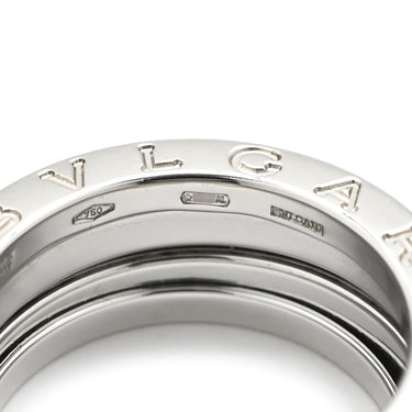 ブルガリ BVLGARI ビーゼロワン B-zero1 2バンドリング ホワイトゴールド K18WG #50(JP10) リング 指輪 750 18金 9.5号
