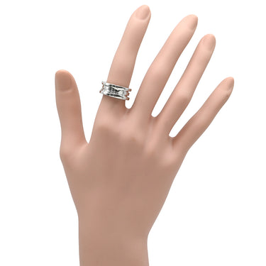 ブルガリ BVLGARI ビーゼロワン B-zero1 2バンドリング ホワイトゴールド K18WG #50(JP10) リング 指輪 750 18金 9.5号