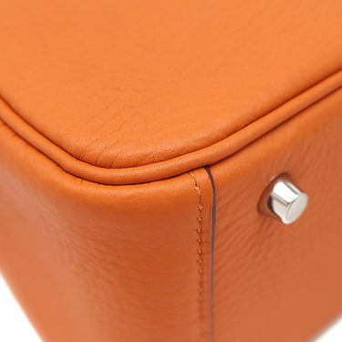 エルメス HERMES リンディ ミニ 2 20 オレンジ トリヨンクレマンス ショルダーバッグ シルバー金具 新品 未使用