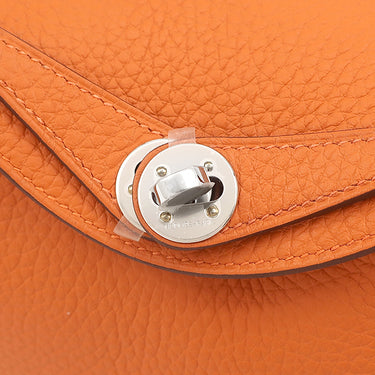 エルメス HERMES リンディ ミニ 2 20 オレンジ トリヨンクレマンス ショルダーバッグ シルバー金具 新品 未使用
